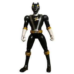 Bandai Action Figure Man With Helmet Black Toy Kids Tm BVS Power Ranger